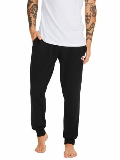 Fitness Mania - Champion C Logo Cuff Mens Track Pants - Black