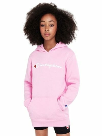 Fitness Mania - Champion Script Kids Hoodie - Pink