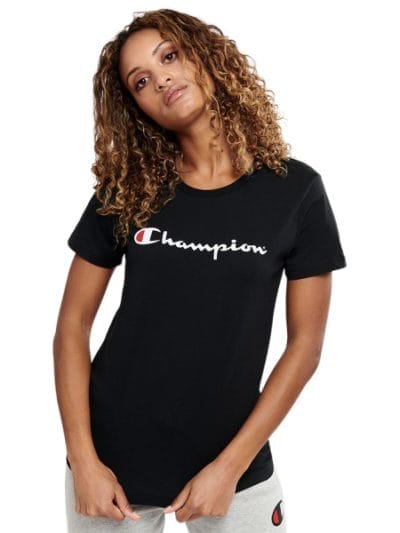 Fitness Mania - Champion Script Womens T-Shirt - Black