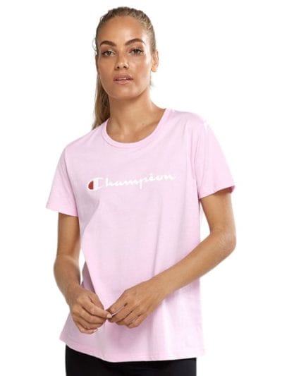 Fitness Mania - Champion Script Womens T-Shirt - Pink