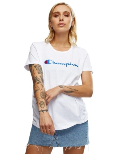 Fitness Mania - Champion Script Womens T-Shirt - White