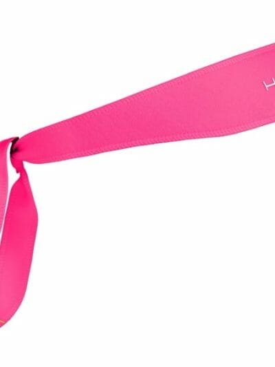 Fitness Mania - Halo I SweatBlock Headband - Tie Version - Bright Pink