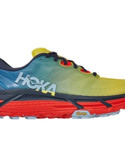 Fitness Mania - Hoka One One Mafate Speed 3 - Mens Trail Running Shoes - Provincial Blue/Fiesta
