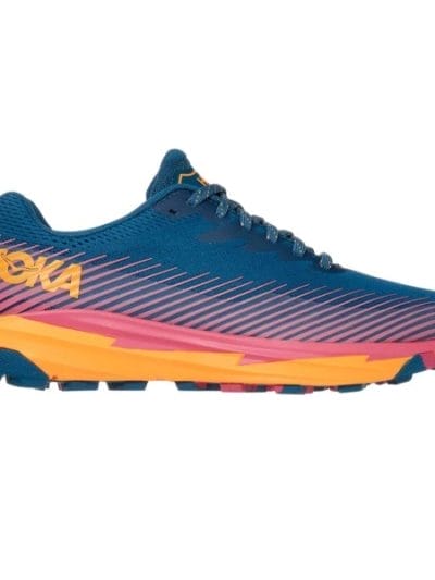 Fitness Mania - Hoka One One Torrent 2 - Womens Trail Running Shoes - Moroccan Blue/Saffron
