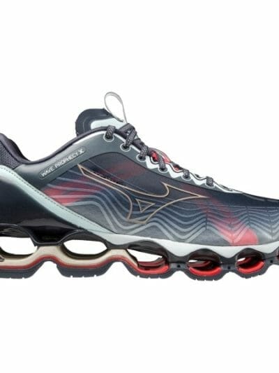 Fitness Mania - Mizuno Wave Prophecy X - Mens Sneakers - India Ink/Platinum Gold