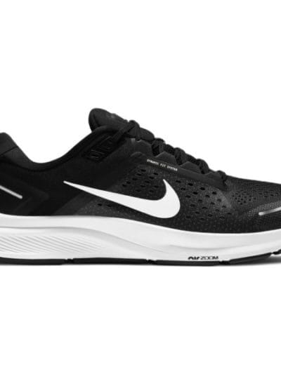 Fitness Mania - Nike Air Zoom Structure 23 - Mens Running Shoes - Black/White/Anthracite