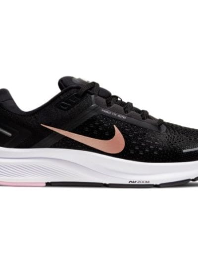 Fitness Mania - Nike Air Zoom Structure 23 - Womens Running Shoes - Black/Metallic Red Bronze/Light Artic Pink