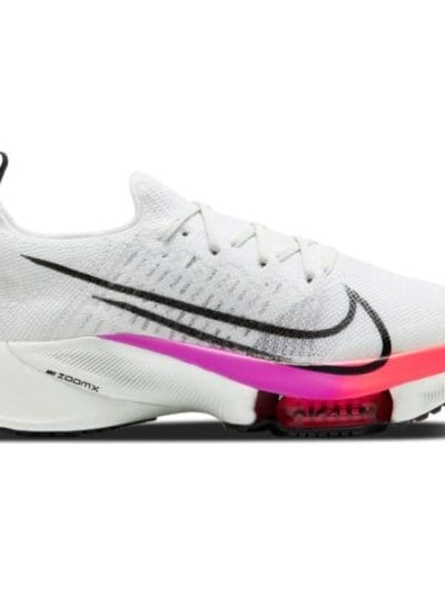 Fitness Mania - Nike Air Zoom Tempo Next% - Mens Running Shoes - White/Black/Hyper Violet/Flash Crimson