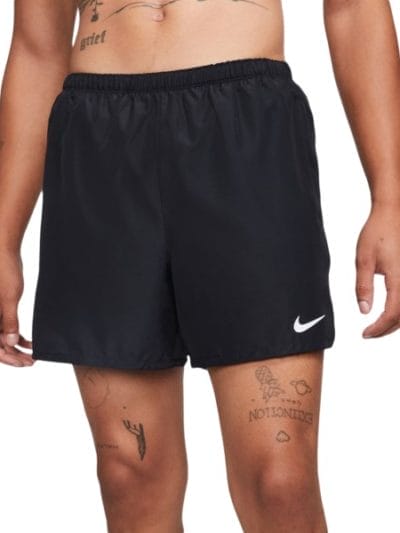 Fitness Mania - Nike Challenger Brief-Lined Mens Running Shorts - Black/Reflective Silver