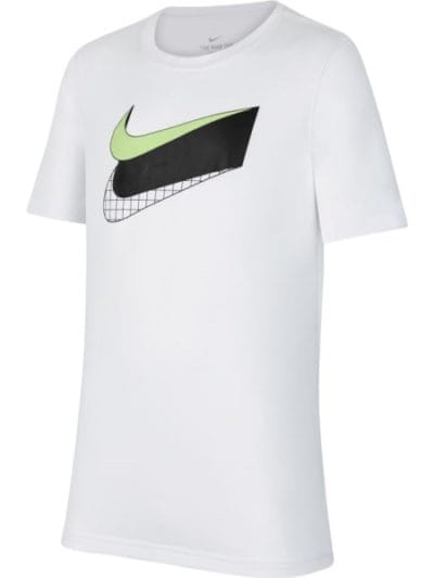 Fitness Mania - Nike Dri-Fit Kids Boys Training T-Shirt - White/Green