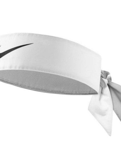 Fitness Mania - Nike Dri-Fit Tennis Official On Court Tie-up Headband - White/Black
