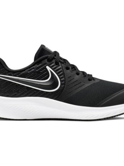 Fitness Mania - Nike Star Runner 2 GS - Kids Running Shoes - Black/White/Volt