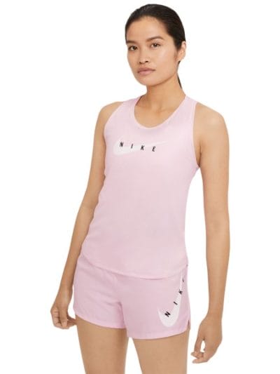 Fitness Mania - Nike Swoosh Run Womens Running Tank Top - Pink Foam/Reflective Silver