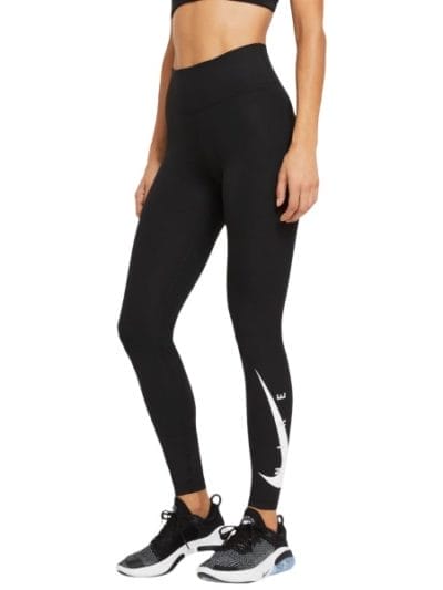 Fitness Mania - Nike Swoosh Womens 7/8 Running Tights - Black/Reflective Silver