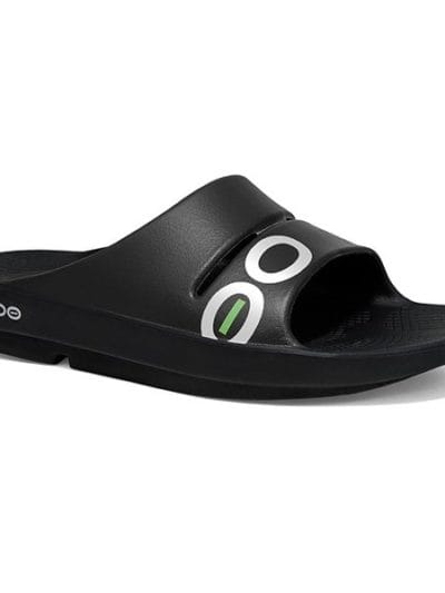 Fitness Mania - OOFOS OOAHH Sport - Unisex Recovery Slides - Black