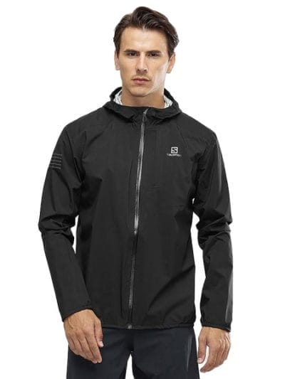 Fitness Mania - Salomon Bonatti Waterproof Mens Trail Running Jacket - Black