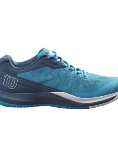 Fitness Mania - Wilson Rush Pro 3.5 AC Mens Tennis Shoes - Barrier Reef/Majolica Blue/White