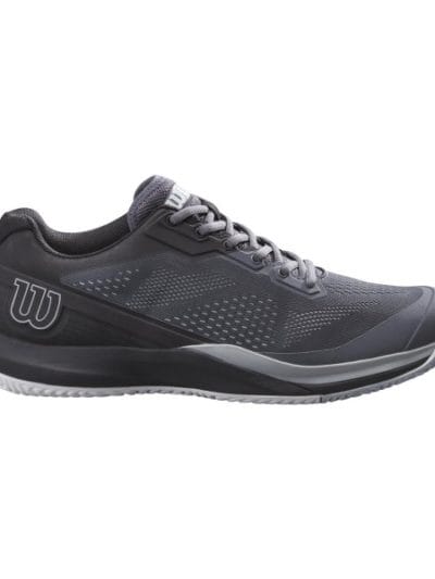 Fitness Mania - Wilson Rush Pro 3.5 AC Mens Tennis Shoes - Dark Grey/Black/Pearl Blue