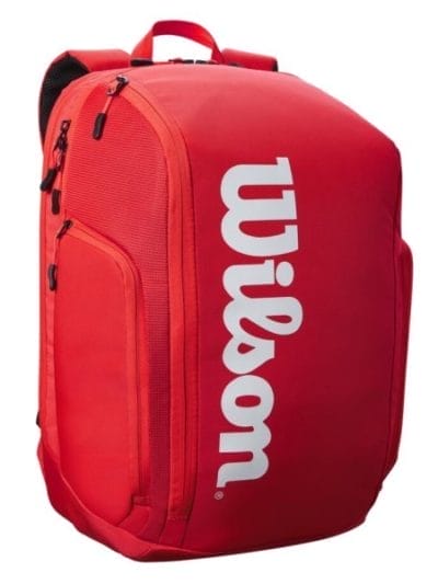 Fitness Mania - Wilson Super Tour Tennis Backpack Bag 2021 - Red/White