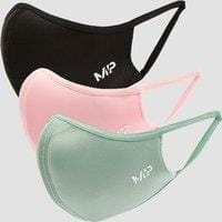 Fitness Mania - MP Curve Mask (3 Pack) - Black/Geranium Pink/Butterfly Green - M/L