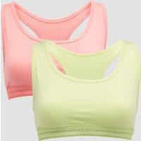 Fitness Mania - MP Women's Essentials Bralette (2 Pack) Butterfly/Geranium Pink - XS