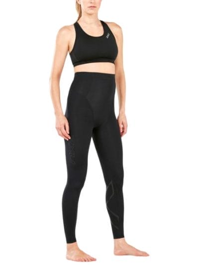 Fitness Mania - 2XU Postnatal Active Womens Compression Tights - Black/Nero