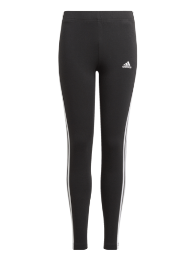 Fitness Mania - Adidas Essentials 3-Stripes Kids Girls Leggings - Black/White