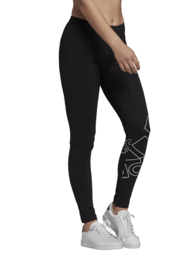 Fitness Mania - Adidas Essentials Logo Womens Leggings - Black/White