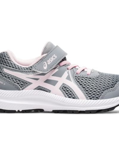 Fitness Mania - Asics Contend 7 PS - Kids Running Shoes - Sheet Rock/Pink Salt