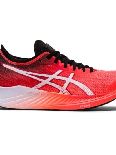 Fitness Mania - Asics Magic Speed - Womens Road Racing Shoes - Sunrise Red/White