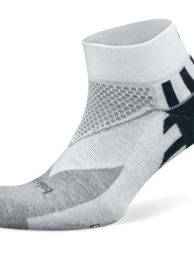 Fitness Mania - Balega Enduro Low Cut Running Socks - White/Mid Grey