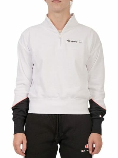 Fitness Mania - Champion Euro Rochester Neo Quarter Zip Womens Pullover - White