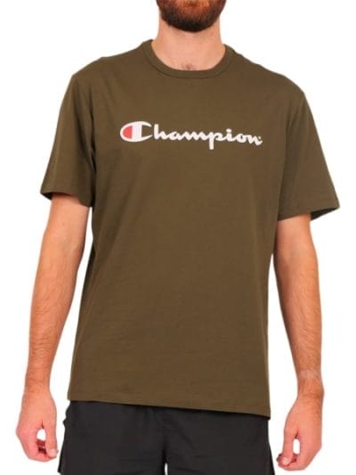 Fitness Mania - Champion Script Mens Short Sleeve T-Shirt - Forest Green
