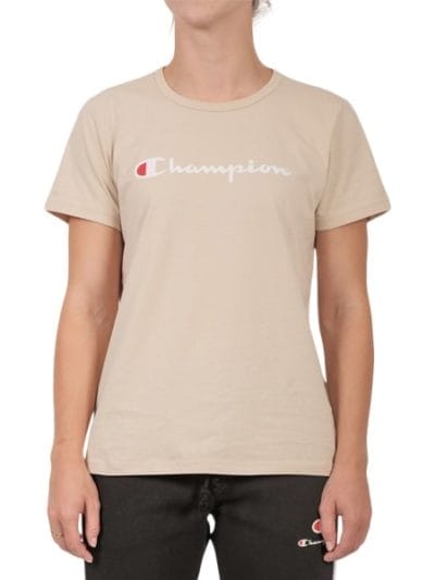 Fitness Mania - Champion Script Womens T-Shirt - Beige