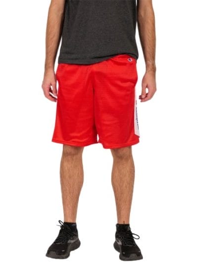 Fitness Mania - Champion US Mesh Mens Basketball Shorts - Red