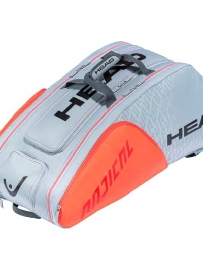Fitness Mania - Head Radical 12R Monstercombi Tennis Racquet Bag 2021 - Grey/Orange