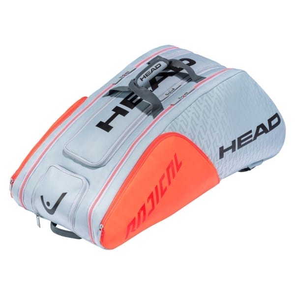 Fitness Mania - Head Radical 12R Monstercombi Tennis Racquet Bag 2021 - Grey/Orange