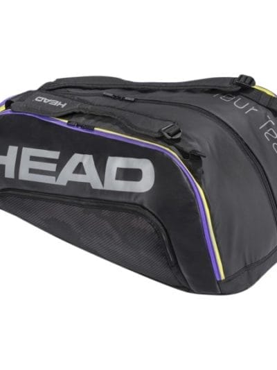 Fitness Mania - Head Tour Team 12R Monstercombi Tennis Racquet Bag - Black/Purple