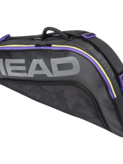 Fitness Mania - Head Tour Team 3R Pro Tennis Racquet Bag - Black/Purple/Yellow