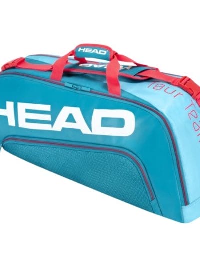 Fitness Mania - Head Tour Team 6R Combi Tennis Racquet Bag - Blue/Pink