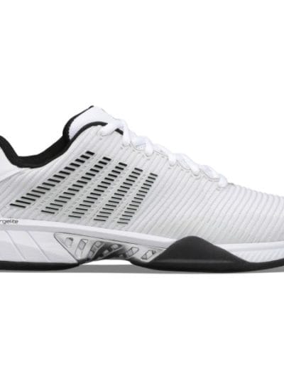 Fitness Mania - K-Swiss Hypercourt Express 2 - Mens Tennis Shoes - White/Grey