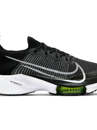 Fitness Mania - Nike Air Zoom Tempo Next% - Mens Running Shoes - Black/White/Volt