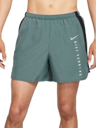 Fitness Mania - Nike Challenger 5 Inch Brief-Lined Mens Running Shorts - Hasta/Black/Reflective Silver