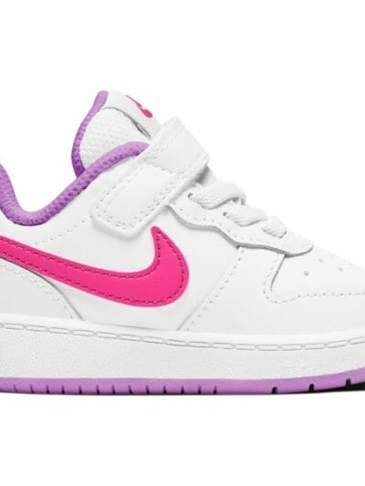 Fitness Mania - Nike Court Borough Low 2 TDV - Toddler Sneakers - White/Hyper Pink/Fuschia Glow