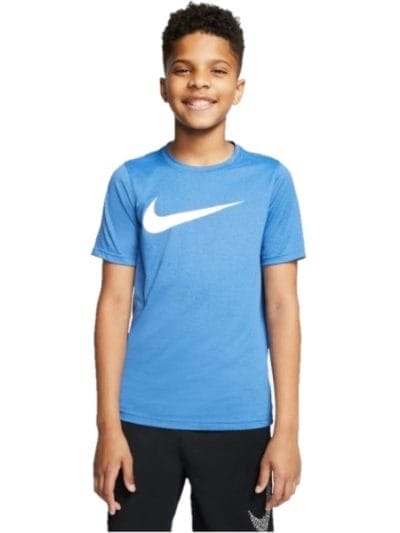 Fitness Mania - Nike Dri-Fit Legacy Kids Boys Training T-Shirt - Game Royal Blue Heather/White