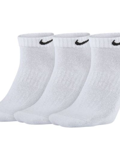 Fitness Mania - Nike Everyday Cushioned Low Training Socks - 3 Pack - White