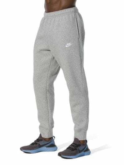 Fitness Mania - Nike Sportswear Club Fleece Mens Track Pants - Dark Grey Heather/Matte Silver/White