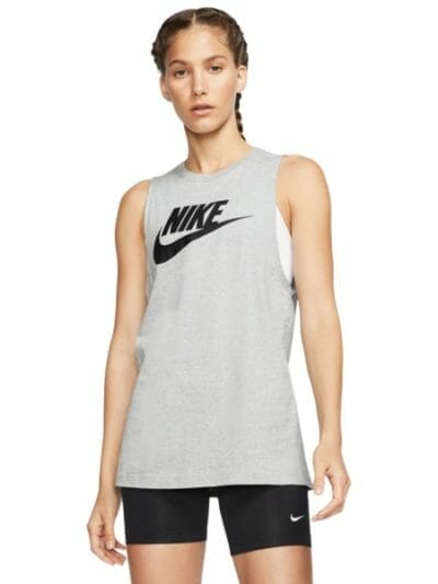 Fitness Mania - Nike Sportswear Womens Muscle Tank Top - Grey Heather/Black