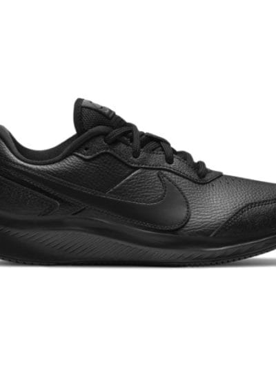 Fitness Mania - Nike Varsity Leather GS - Kids Sneakers - Black/Black