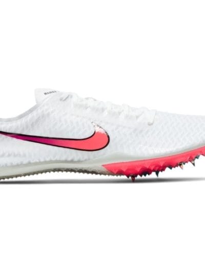 Fitness Mania - Nike Zoom Mamba V - Unisex Steeplechase Track Spikes - White/Flash Crimson/Black/Hyper Jade